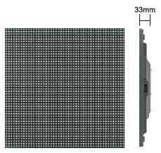 無接收卡的led顯示屏厚度只有33mm